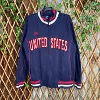 Vintage Y2K United States embroider umbro zip track jacket