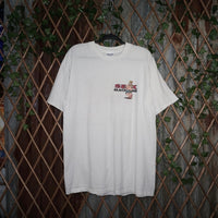 XL - Vintage Y2K sex machine big guy drinking beer t-shirt