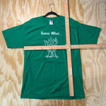 Vintage Y2K guess what chicken butt drawing humor 00s tshirt