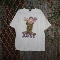 Large-Vintage Y2K dopey seven dwarfs Snow White 1990s tshirt