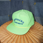 OSFA - Vintage builders concrete spell out neon rope hat