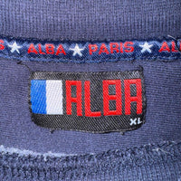 Vintage y2k universite paris embroidered crewneck sweatshirt