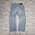 Vintage Y2K structure denim jeans workwear 2000s faded pants