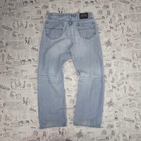 Vintage Y2K structure denim jeans workwear 2000s faded pants