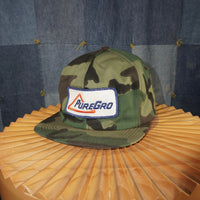 OSFA - Vintage Y2K PUREGRO embroider patch military camo hat