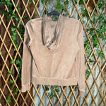 Vintage Y2K plush juicy velour style 2000s femme zip hoodie