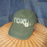 OSFA - Vintage Y2K Roxy Quicksilver heart femme raw hem hat