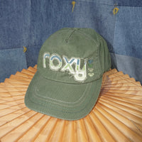 OSFA - Vintage Y2K Roxy Quicksilver heart femme raw hem hat