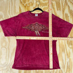 Large - Vintage y2k burgundy arizona tourist t-shirt