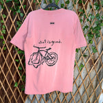 Vintage Y2K precarious 1990s faded bicycle bike t-shirt