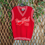 Vintage Y2K DELF knitted 1990s new york hip hop sweater vest