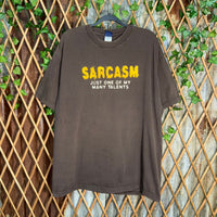Vintage Y2K sarcasm talent spellout funny humor 2000s tshirt
