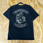 Vintage y2k brotherhood of the highway motorcycle t-shirt