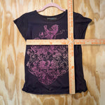 Vintage Y2K chocolate 2000s grunge royal thin femme t-shirt