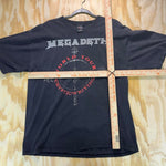 Vintage y2k megadeath world tour concert 1990s grail t-shirt