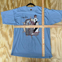 Vintage y2k naples florida tourist 2000s lighthouse t-shirt
