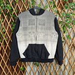 Vintage Y2K hybrid 2000s grunge skull plaid zip up hoodie