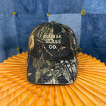 OSFA - Vintage Y2K DLUBAK glass CO. 2000s real tree camo hat