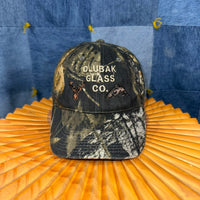 OSFA - Vintage Y2K DLUBAK glass CO. 2000s real tree camo hat