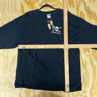 XXL - Vintage y2k pirate skeleton skull long sleeve t-shirt
