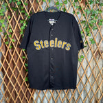 Vintage Y2K Pittsburgh Steelers embroider 90 baseball jersey