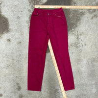 Vintage y2k levis strauss denim over dyed red 90s jeans
