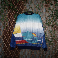 XXL - Vintage Y2K HUTTIG X Dupont TYVEK 90s aop windbreaker