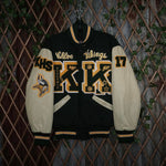 S - Vintage / Y2K 90sAmericana School Patched Varsity Jacket