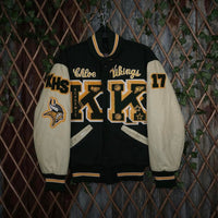 S - Vintage / Y2K 90sAmericana School Patched Varsity Jacket