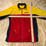 Vintage Y2K DHL delivery embroider 1/4 zip fleece sweatshirt