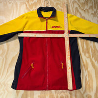 Vintage Y2K DHL delivery embroider 1/4 zip fleece sweatshirt