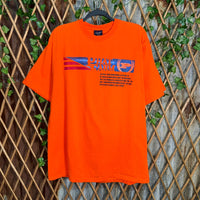 Vintage Y2K phat farm 2000 hip hop flag baggy orange t-shirt