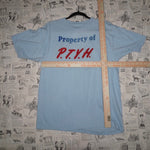 Large-True Vintage property of P.T.Y.H. essential 80s tshirt