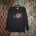 Large /Vintage Y2K PEPE jeans London tribal 1990s LS t-shirt
