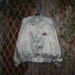 Vintage Y2K the heartbeat of America 80s satin nascar jacket