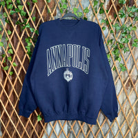 Vintage Y2K annapolis university arc crest 1990s sweatshirt