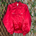 Vintage y2k lucky stores embroider 90 satin button up jacket