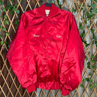 Vintage y2k lucky stores embroider 90 satin button up jacket