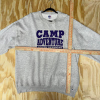 Vintage camp adventure youth services 1990s russel crewneck