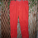 42 - Vintage Y2K MECCA red denim hip hop baggy 1990s pants