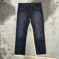 Vintage y2k blue ocean 00 checkerboard embroider denim jeans