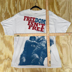 Vintage y2k freedom isnt free AOP american soldier t-shirt