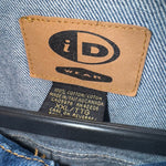 Vintage Y2K denim trucker jacket 1990s flag eagle 90s jacket