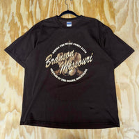 Vintage y2k branson missouri boots guitar 2000s brwn t-shirt