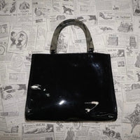 Vintage Y2K Neiman Marcus marble handle 1970s style purse