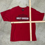 Vintage y2k harley davidson red t-shirt