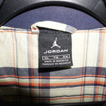 XL -Vintage Y2K zip up plaid jordan 00s hip hop track jacket