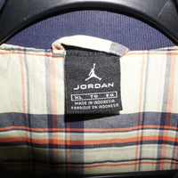 XL -Vintage Y2K zip up plaid jordan 00s hip hop track jacket