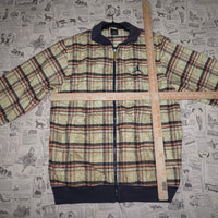XL -Vintage Y2K zip up plaid jordan 00s hip hop track jacket