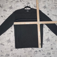Vintage Y2K Old Navy knitted 2000s stripe skate surf sweater